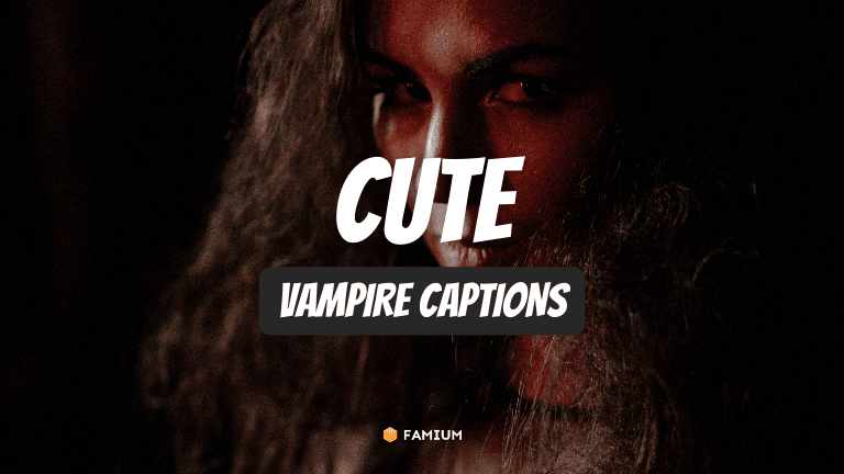 Cute Vampire Captions for Instagram